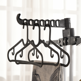 HOMCOM Foldable 3-Tier Clothes Drying Rack with Wheels and Brakes – Steel Garment Airer, Black