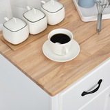 Kitchen Cupboard Storage Cabinet with Two Drawers & Adjustable Shelf – Kitchen and Dining Room Storage