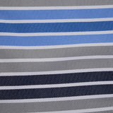 2 Piece Striped Patio Bench Swing Chair Cushion Set, 120 x 50cm – Double Seat Garden Cushions, Blue