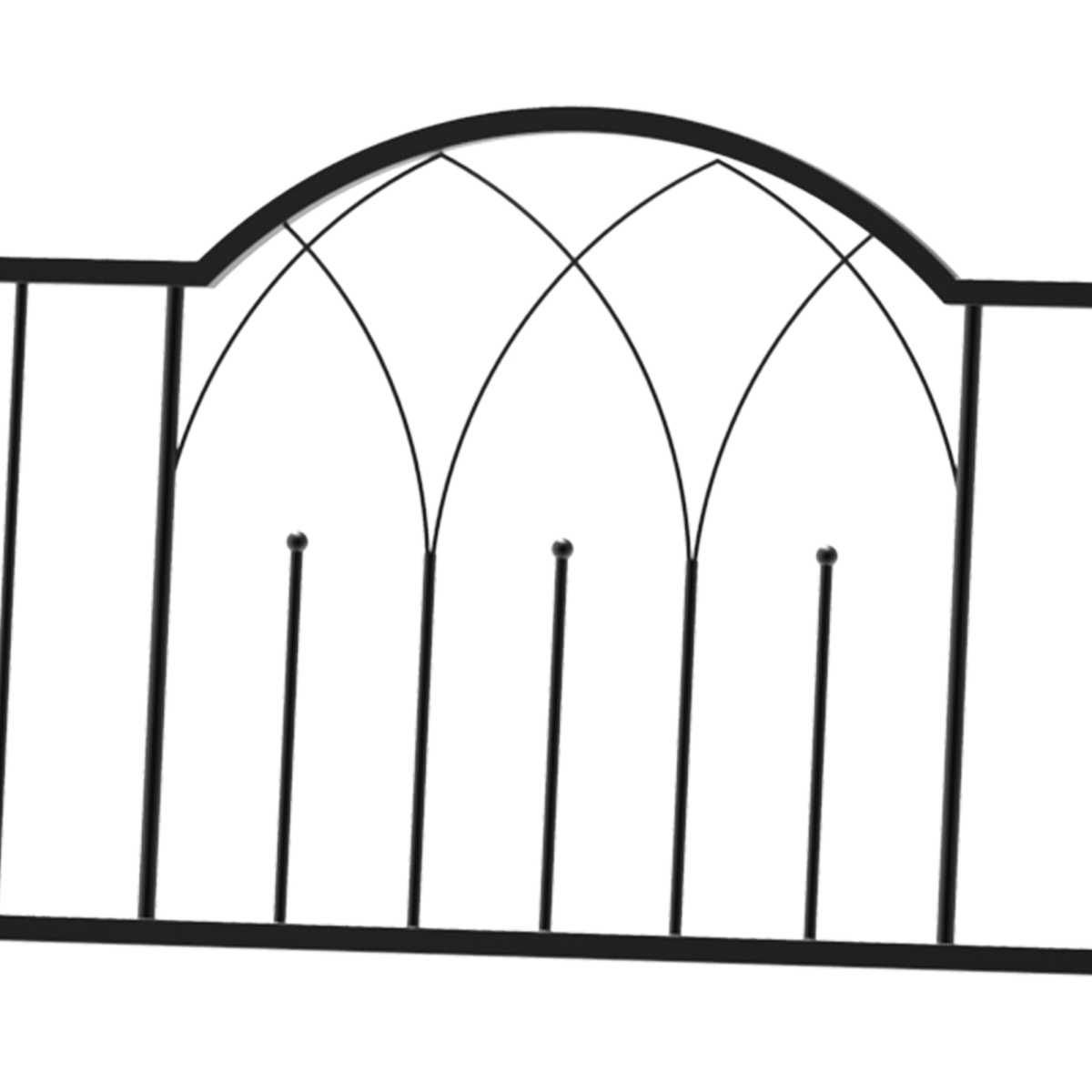 Outsunny Metal Garden Arbour Bench with High Arch for Climbing Plants – Outdoor Trellis Seat, Antique Black