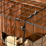 HOMCOM Extendable Fireguard Screen – Sturdy Fire Safety Guard for Children and Pets, Black