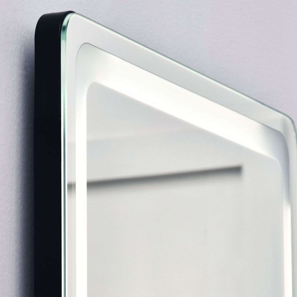 Full Length LED Floor Mirror 160 x 40cm with Remote, Dimmable 3 Colour Light – Freestanding or Wall Mounted