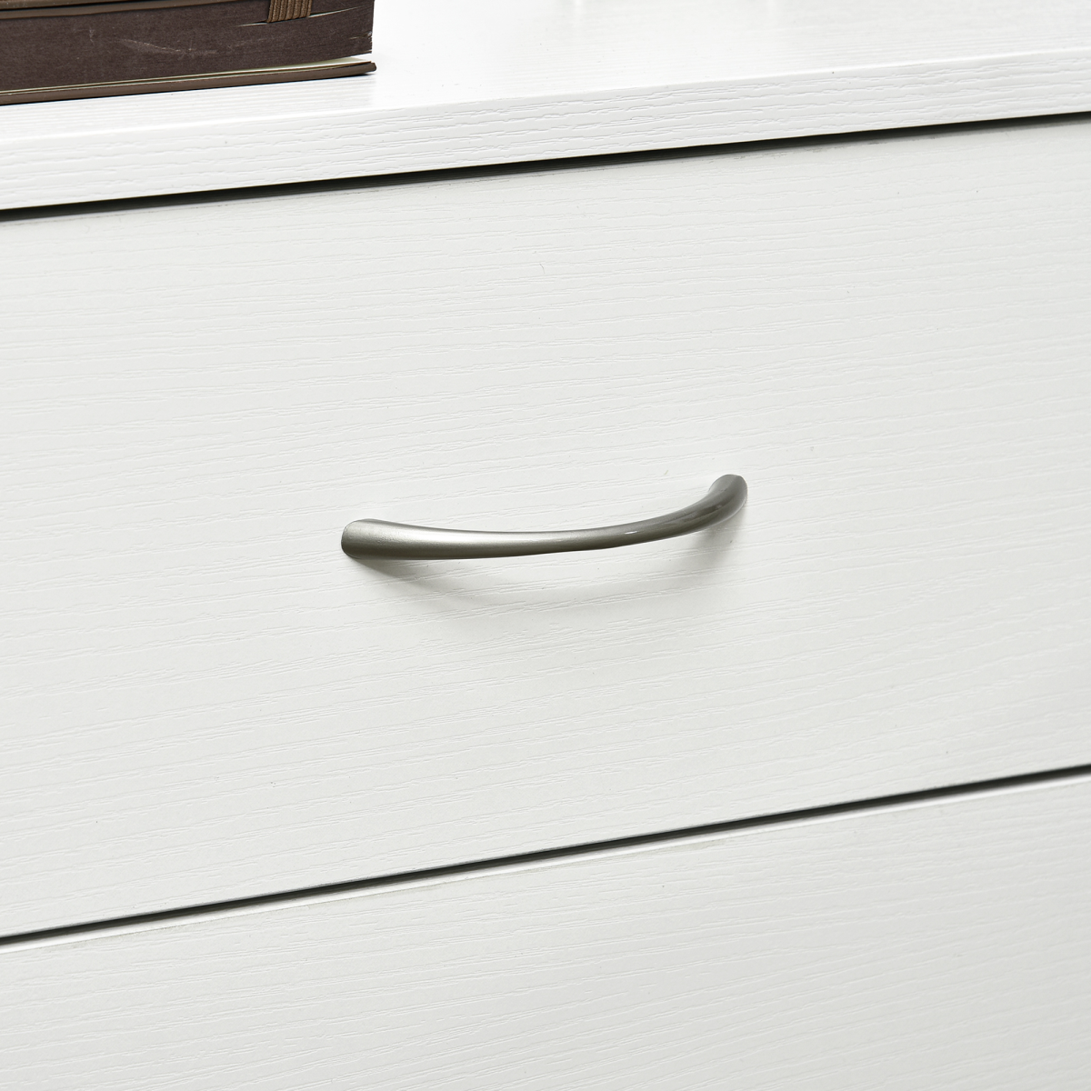 HOMCOM Modern 3 Drawer Bedside Table with Anti-Tipping Straps – Wooden Side Cabinet for Bedroom, White