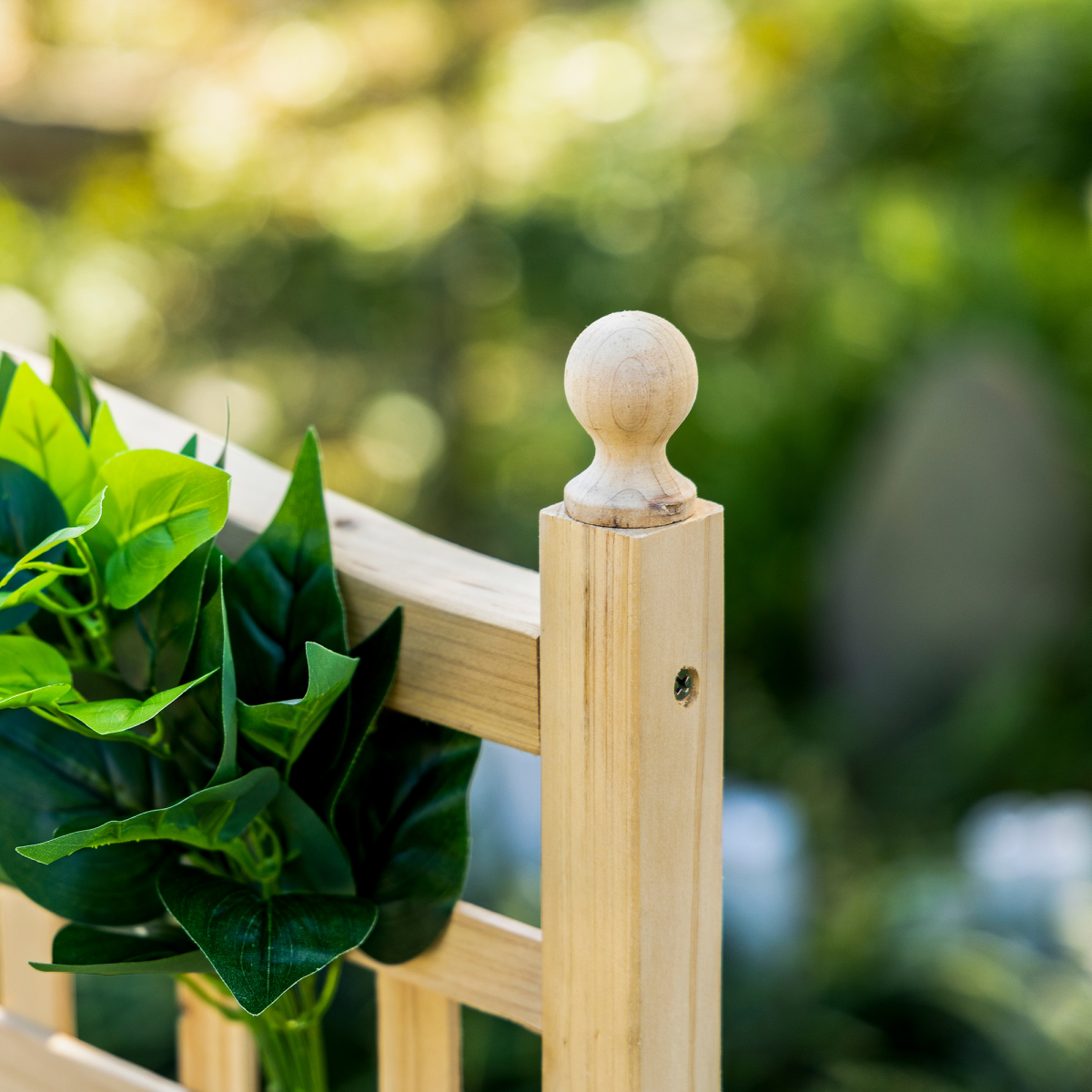 Outsunny Fir Wood Raised Garden Bed with Trellis & Drainage Holes – Indoor Outdoor Planter, Natural