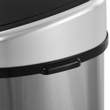 HOMCOM 58L Stainless Steel Touch-Free Sensor Bin with Mirror Finish – Hygienic Kitchen & Office Dustbin