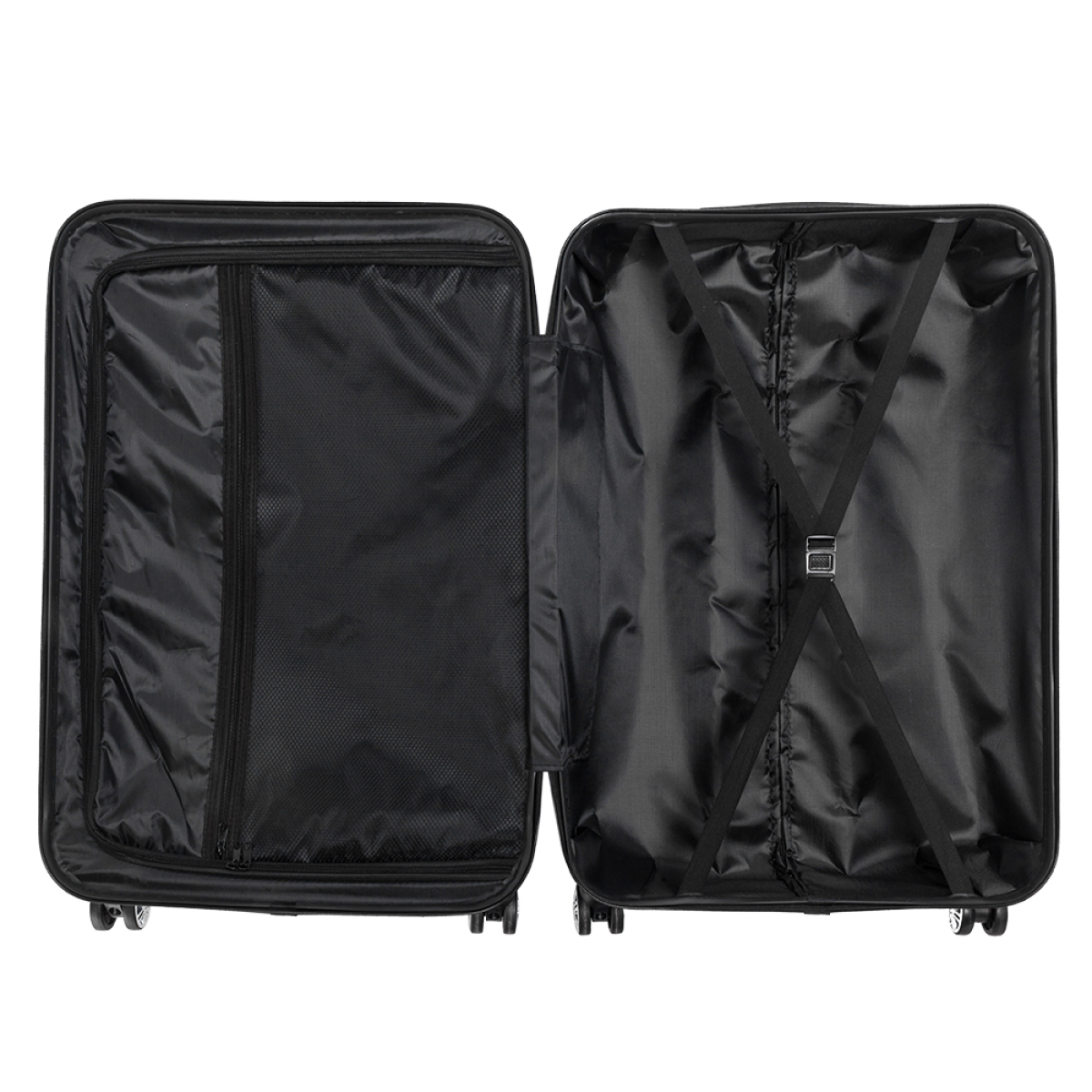 3 Piece Lightweight ABS Spinner Luggage Set with Carry-On Case – Hard Shell Travel Suitcases