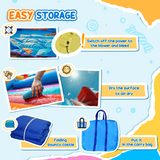 Outsunny Bouncy Castle with Slide, Water Pool, Trampoline & 5 Sprayers – Kids Garden Inflatable with Blower
