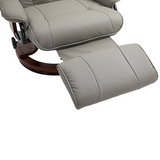 Grey recliner armchair styled in a living room
