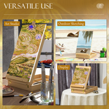 Vinsetto Wooden Table Easel Box with Adjustable Angle, Holds Canvas up to 61cm – Foldable Sketch Board