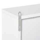 HOMCOM Wall Mounted Bathroom Mirror Cabinet with Storage Shelf – Space-Saving, White