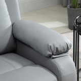 HOMCOM Electric Power Lift Recliner Chair with Vibration Massage & Side Pocket – Grey
