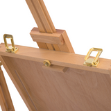 HOMCOM Folding Wooden Tripod French Art Easel with Drawing Board – Adjustable, Portable Painting Stand