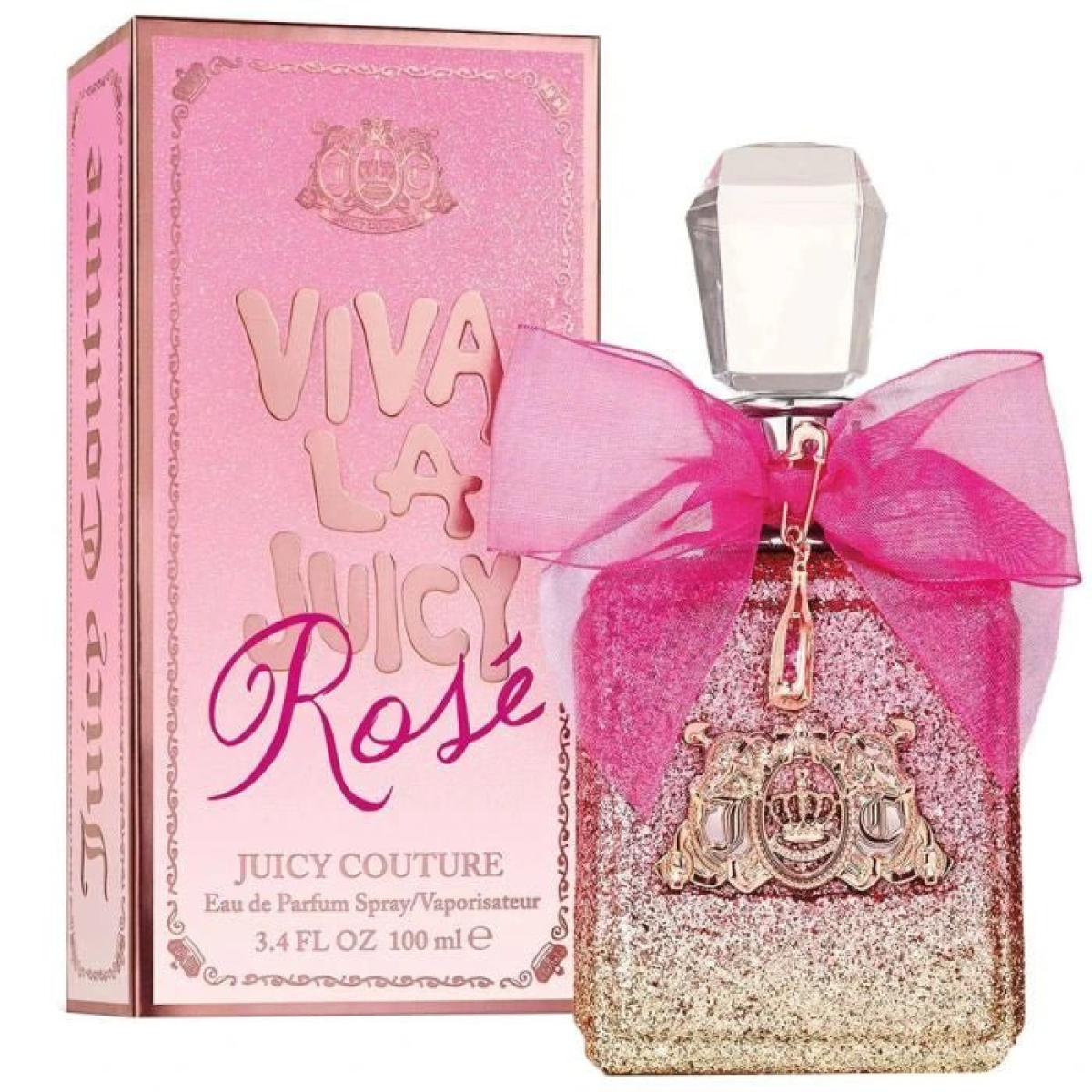 Juicy Couture Viva la Juicy Rose Eau de Parfum Spray 100ml – Floral, Fruity Fragrance for Women