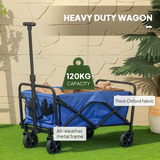Folding Hand Truck Trolley with 62L Cargo Bag – 120kg Capacity, Shopping & Moving