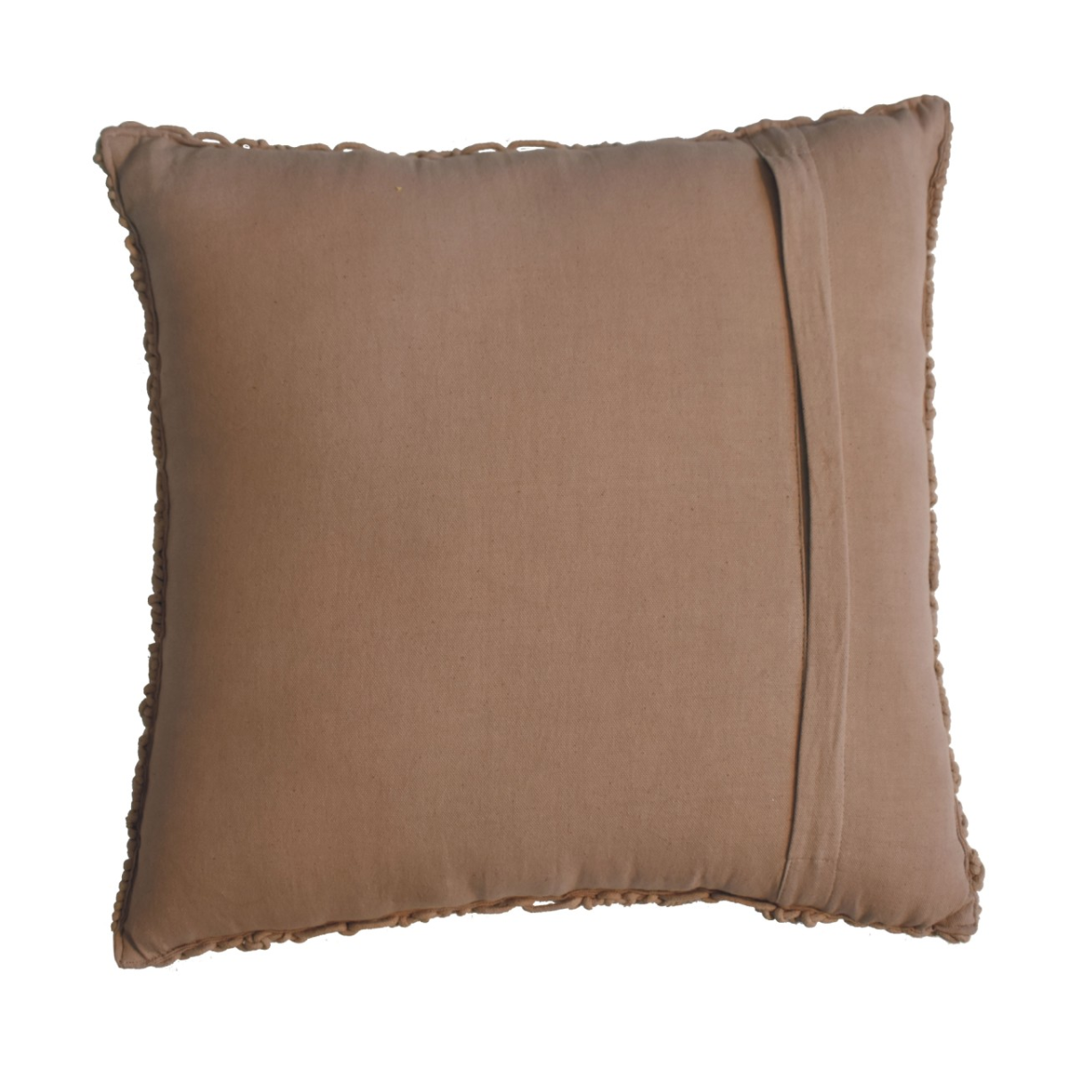 Artisan Furniture Nola Cushion Set of 2 – Woven Patterned Scatter Cushions with Plump Filling, Coffee