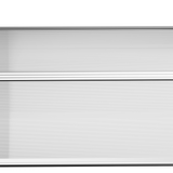 Outsunny Front Door Canopy, 300 x 100cm Curved Polycarbonate Awning – Outdoor Rain Shelter, Clear