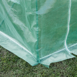 Outsunny 10 x 7ft Greenhouse Replacement Cover with Roll-Up Door & 6 Windows – Tunnel Greenhouse Cover