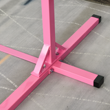 HOMCOM Adjustable Kids Gymnastics Horizontal Bar, 92-150cm – Steel Frame Home Gym Training Bar