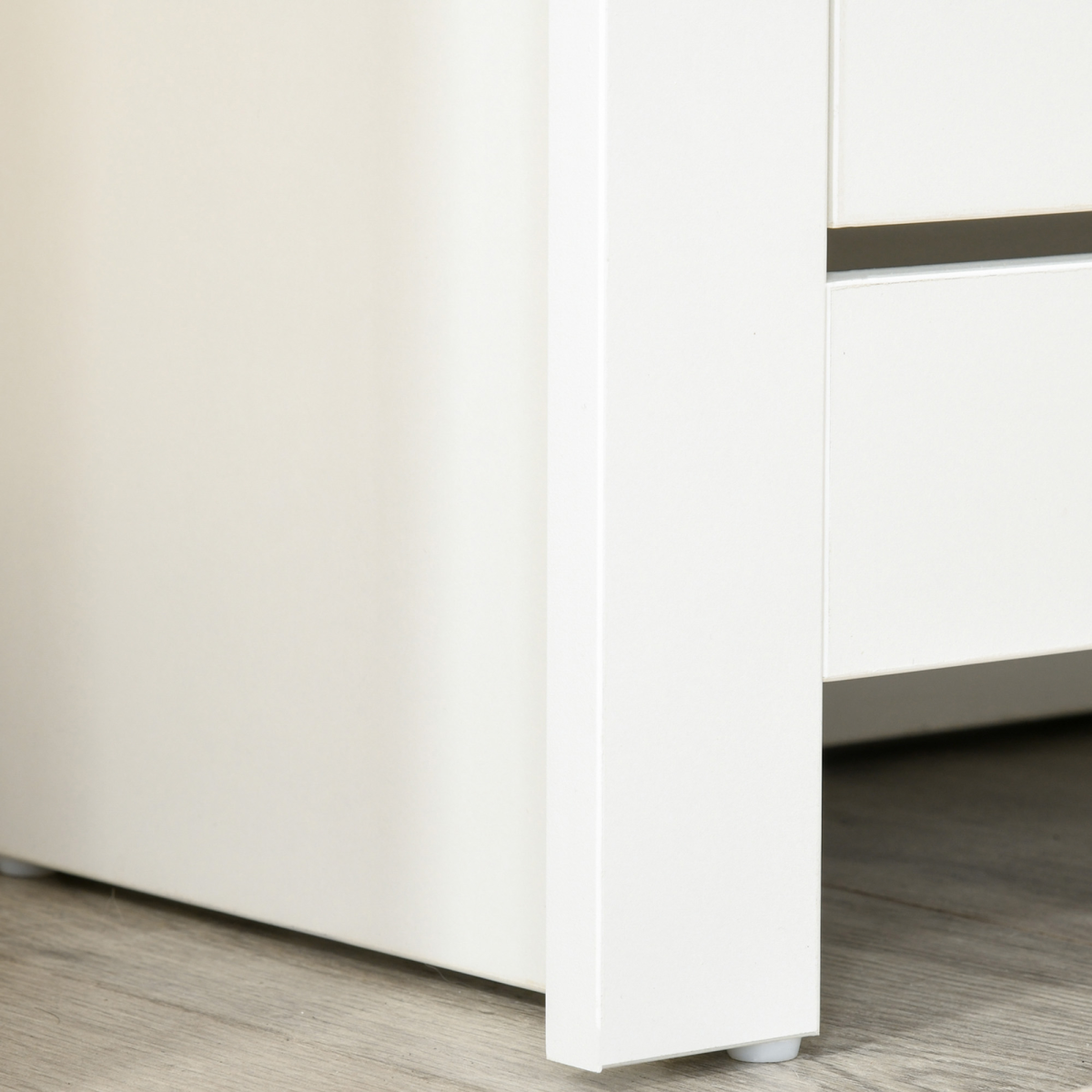 HOMCOM 12-Pair Shoe Storage Cabinet with 2 Pull-Out Drawers & 4 Shelves – Hallway Shoe Rack, White
