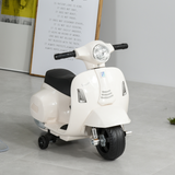 Vespa Licensed Kids Ride-On Motorcycle with Headlight and Horn – 6V Battery Toy, Ages 18-36 Months