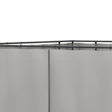 Outsunny 3 x 3m Gazebo Replacement Sidewall Set with Hooks & C-Rings – 4 Panels, Light Grey