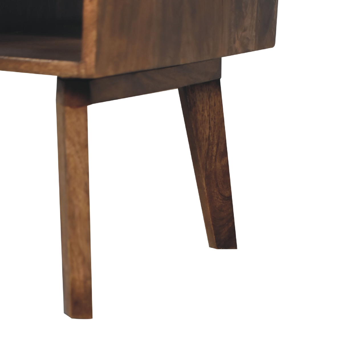 Artisan Furniture Solid Wood Coffee Table with 1 Drawer, Granary Royale Top & Nordic Legs – Classic Grey
