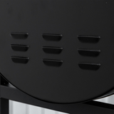 Outsunny 2-Grill Charcoal BBQ with Wheels, Adjustable Height and Mesh Shelf – Steel Backyard Barbecue, Black