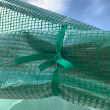 Outsunny 4.47 x 3 x 2m Walk-in Polytunnel Greenhouse with PE Cover, Zipped Door & 6 Mesh Windows, Green
