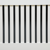 HOMCOM Slatted Radiator Cover with Top Shelf & Anti-Toppling System – Painted MDF Cabinet, 172cm