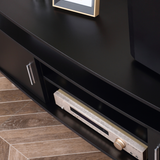HOMCOM 120cm TV Unit Entertainment Centre with Open Shelves & Two Cupboards – Living Room Media Storage