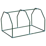 Outsunny Mini Greenhouse with Steel Frame, UV-Resistant Mesh Cover & Zip Door – 99 x 71 x 60cm, White