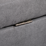 HOMCOM Grey Loveseat Sofa cushion padding detail