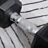 HOMCOM Hexagonal Dumbbell Set, 2 x 8kg with Knurled Handles – Anti-Roll Home Gym Hand Weights