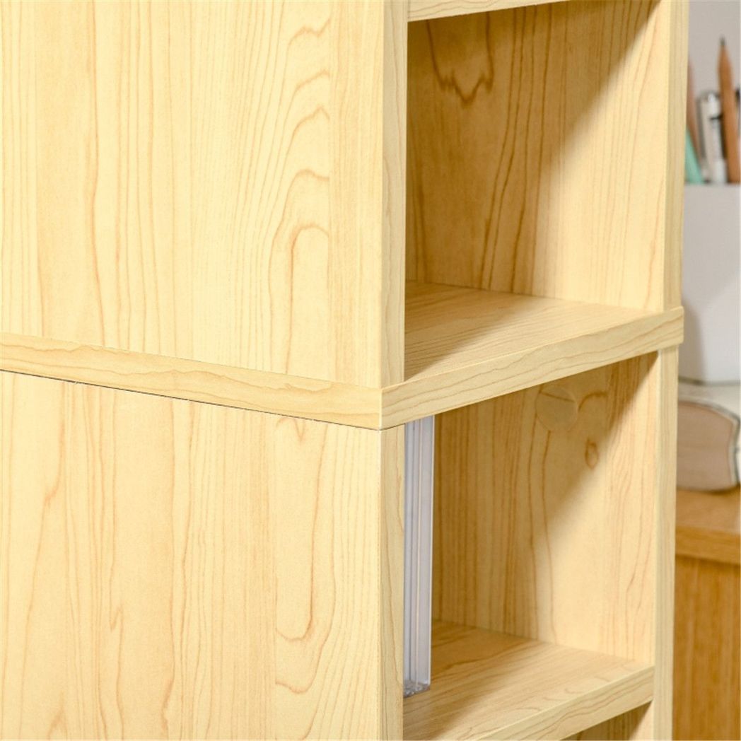 Tall 12-Tier CD & DVD Storage Tower – Holds 204 CDs, Blu-rays & Games, Pine Effect