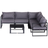 Outsunny corner and middle seats arranged together