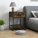 Rattan Multi-Use Side Table & Bedside Table – Natural Finish Accent Table for Bedroom and Hallway