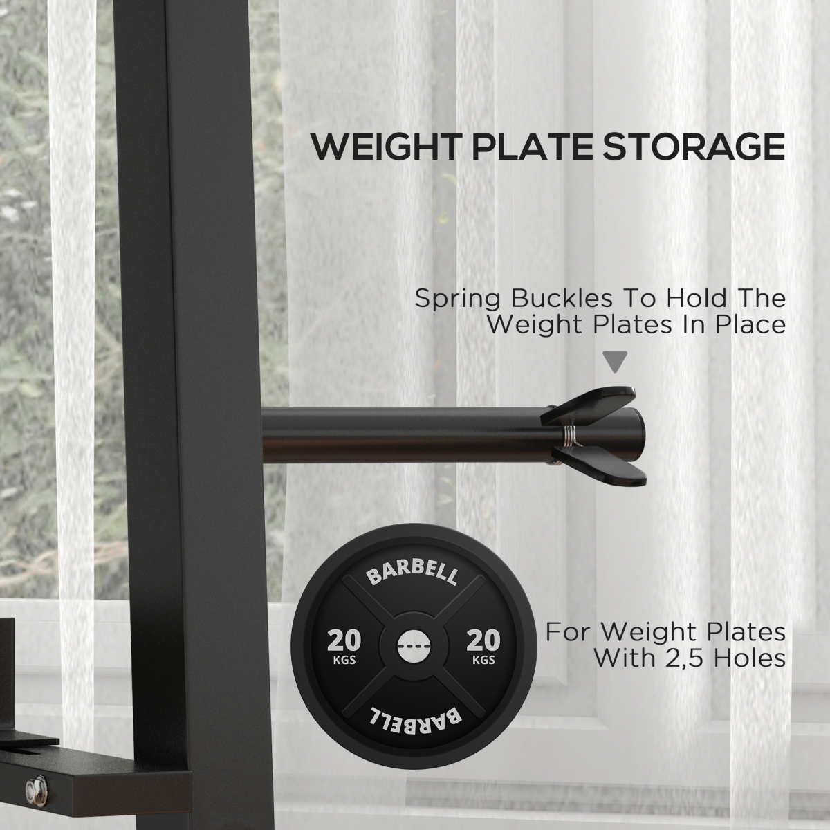 SPORTNOW 3-Tier Weight Rack for Dumbbells, Kettlebells, Plates & Barbells, 200kg Capacity – Home Gym, Black