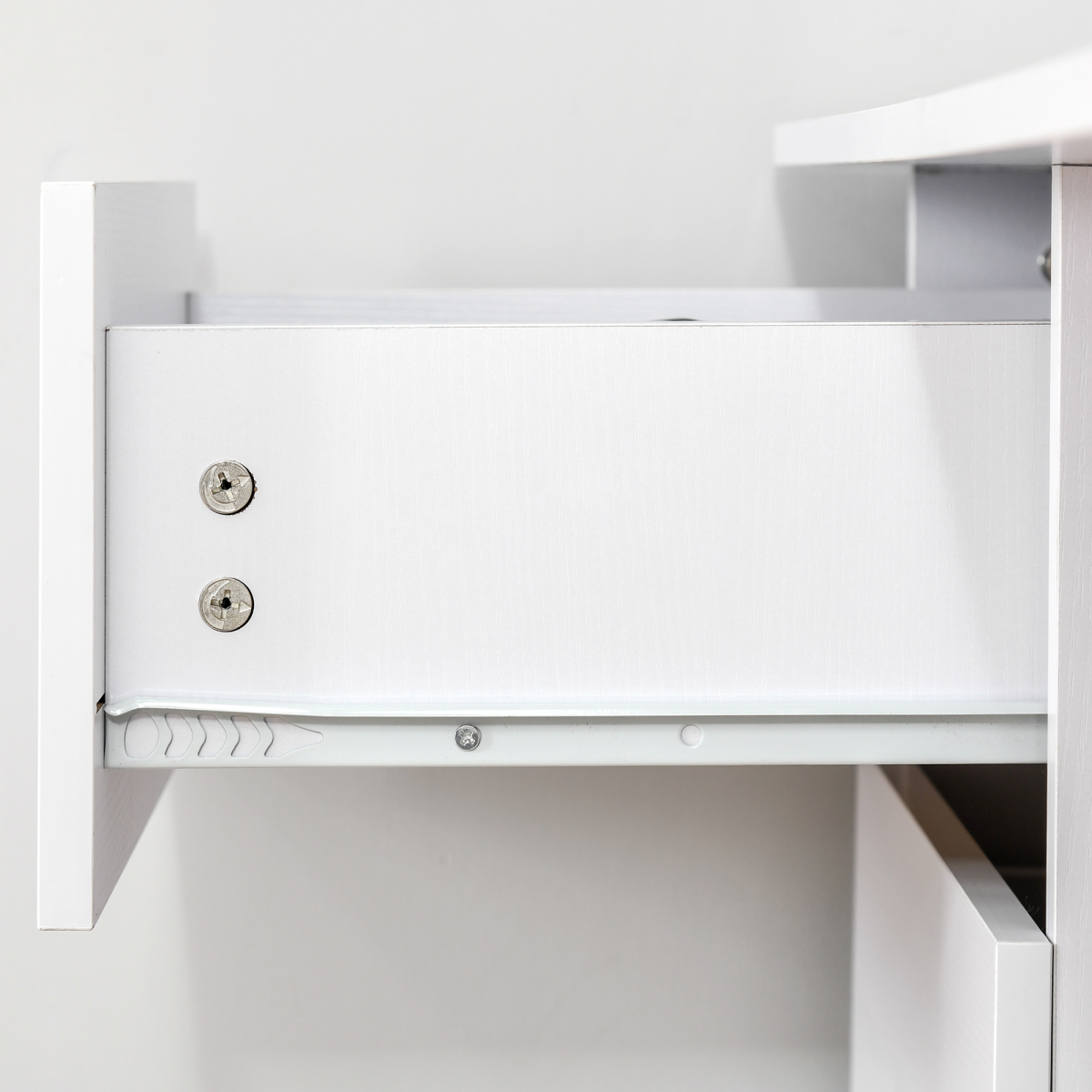 120cm Computer Desk with 3 Shelves & Drawers – Home Office Workstation, White