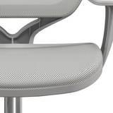 Compact Grey Mesh Desk Chair for Kids and Teens – Adjustable Swivel Study Chair