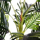 Outsunny Artificial Taro Tree in Pot, 150cm with 19 Bendable Branches – Realistic Indoor and Outdoor Decor