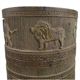 55cm Jungle Planter with Legs – Embossed Lion & Elephant