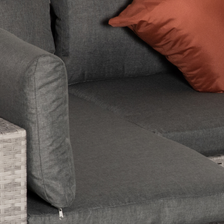 Outsunny Rattan Patio Sofa Set foot pad detail
