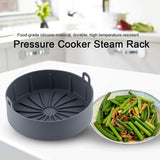 Reusable Silicone Air Fryer Liner Pot with Handles – Non-Stick, Heat Resistant Air Fryer Accessory, Black