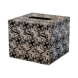 Artisan Furniture Aztec Print Bathroom Accessories Set of 6 – Soap Dispenser, Tray and Storage, White & Black