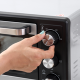 HOMCOM 16L Mini Oven with Grill, 1400W & 60-Minute Timer – Compact Toaster Oven, 100–230°C