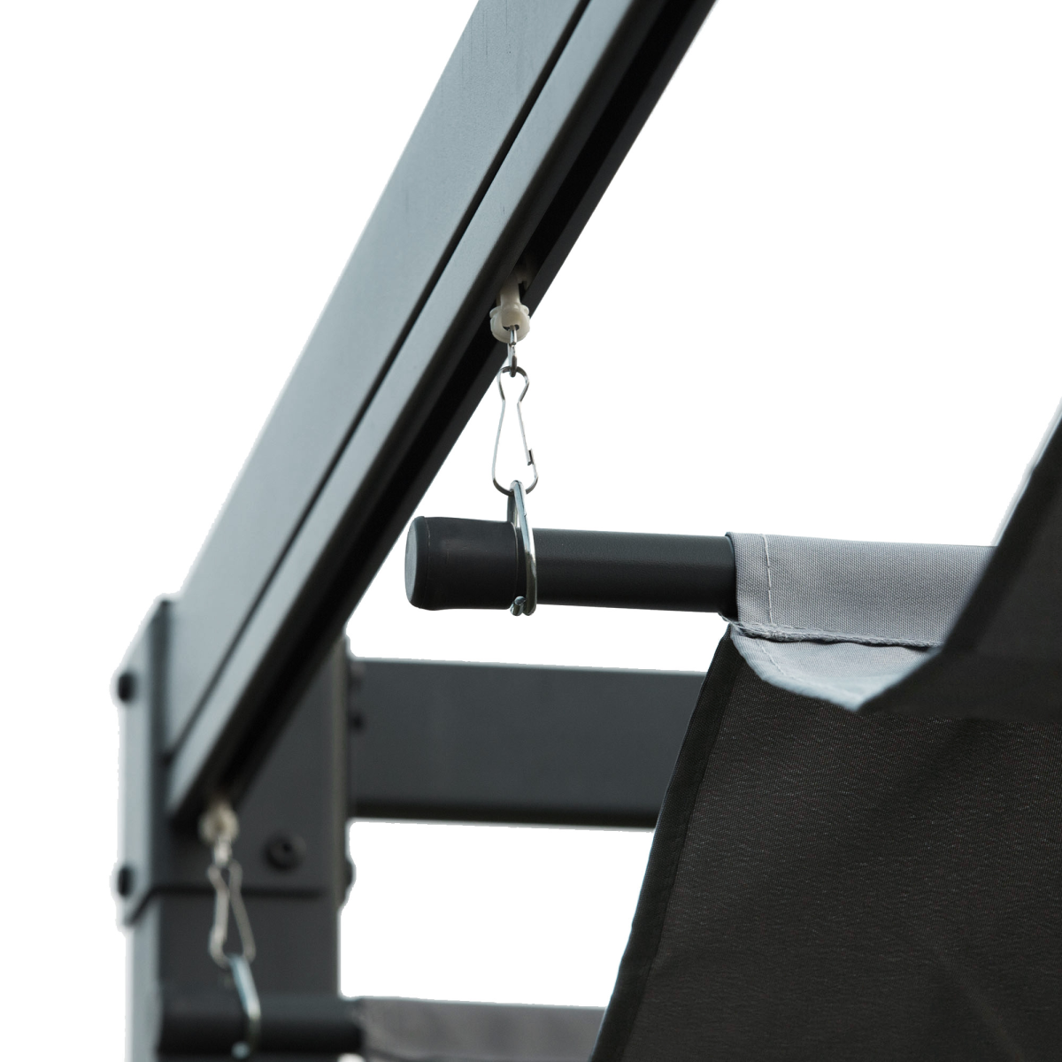 Outsunny 4 x 3m Metal Pergola with Retractable UV-Resistant Canopy – Patio Sun Shelter Gazebo, Grey