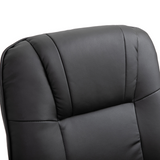 Black recliner armchair styled in a living room