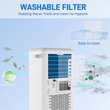 HOMCOM 9,000 BTU Smart Portable Air Conditioner with WiFi App Control and Timer – Cooling for Rooms up to 20m²