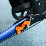 HOMCOM 4 Wheel Rollator Walker with Seat & Bag, Foldable with Height Adjustable Handles – Mobility Aid, Blue