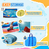 Kids Inflatable Bouncy Castle with Slide, Pool, Trampoline & Climbing Wall – Includes Electric Blower
